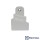 FIXADOR / SUPORTE DO PUXADOR DA PORTA REFRIGERADOR DB52 DB53 IB52 IB53 TF51 TF52 ELECTROLUX | COR: BRANCO | A07412401